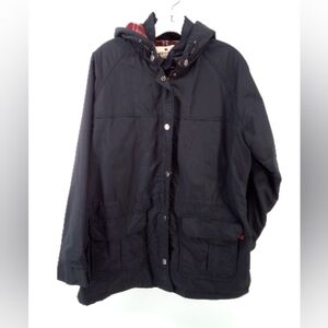 Woolrich Wool Nylon Black Jacket  Hood Women's Large